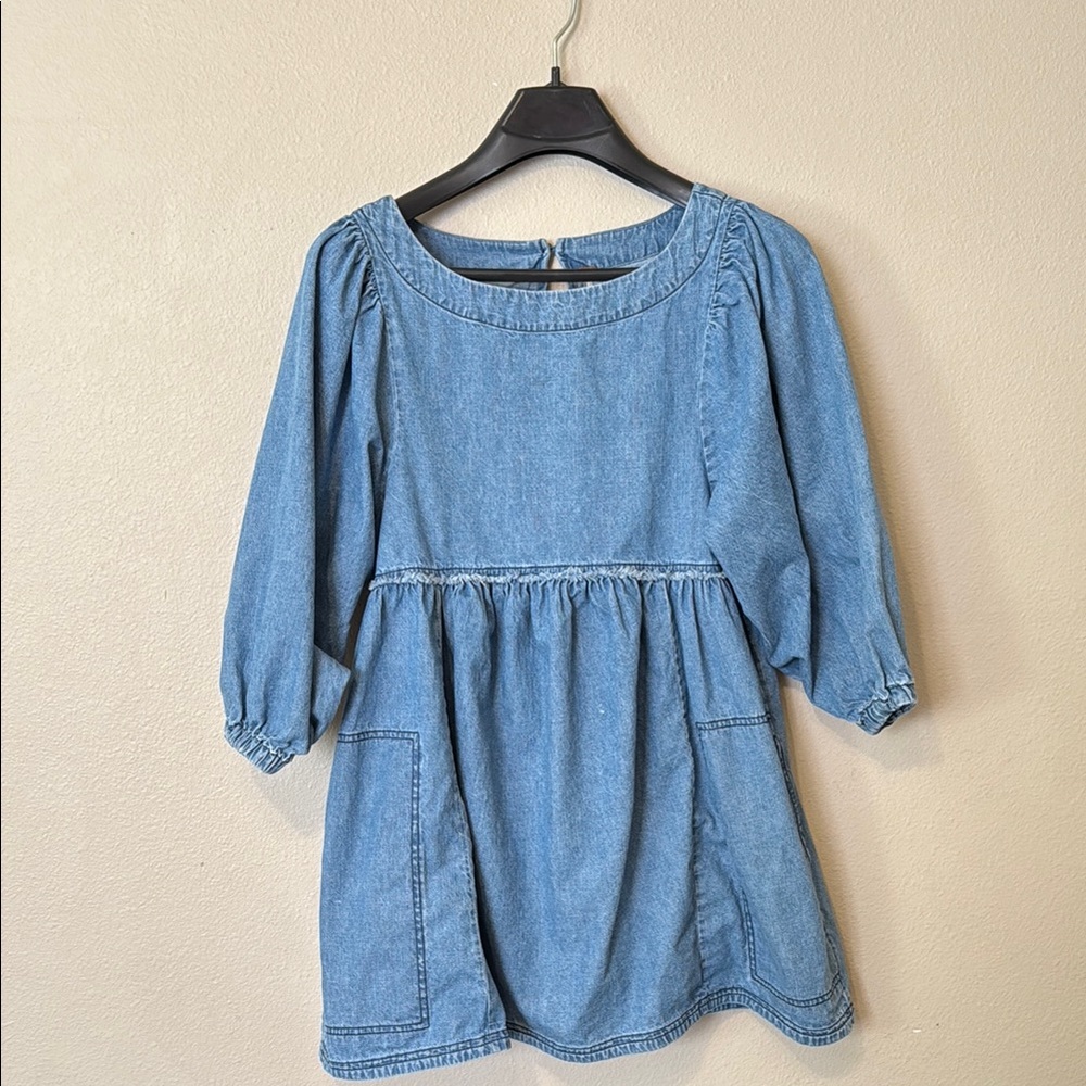 Free People Blue Denim Dress